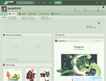 Tablet Screenshot of kyuubi9202.deviantart.com