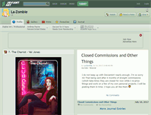 Tablet Screenshot of la-zombie.deviantart.com