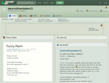 Tablet Screenshot of darewolfmaniadare32.deviantart.com