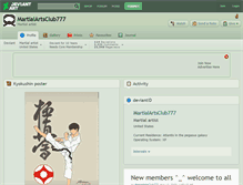 Tablet Screenshot of martialartsclub777.deviantart.com