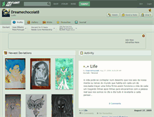 Tablet Screenshot of dreamechocolat8.deviantart.com