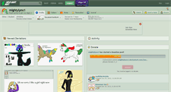 Desktop Screenshot of mightylynx1.deviantart.com