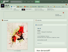 Tablet Screenshot of liil-k.deviantart.com