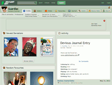 Tablet Screenshot of guardiac.deviantart.com