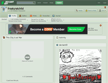 Tablet Screenshot of freakyratchild.deviantart.com