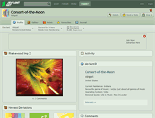 Tablet Screenshot of consort-of-the-moon.deviantart.com