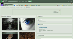 Desktop Screenshot of flowerbydeath.deviantart.com