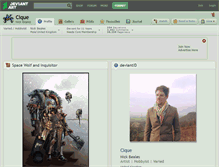 Tablet Screenshot of cique.deviantart.com