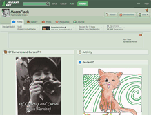 Tablet Screenshot of maccaflack.deviantart.com