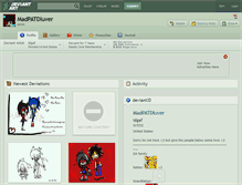 Tablet Screenshot of madpatdluver.deviantart.com