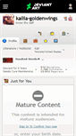 Mobile Screenshot of kallia-goldenwings.deviantart.com
