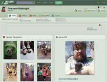 Tablet Screenshot of foreverwhiteknight.deviantart.com