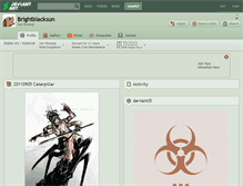 Tablet Screenshot of brightblacksun.deviantart.com