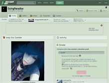 Tablet Screenshot of dyingparadise.deviantart.com