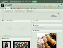 Tablet Screenshot of jarhead105.deviantart.com