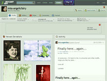 Tablet Screenshot of miss-angelicfairy.deviantart.com