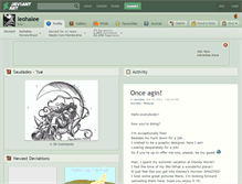 Tablet Screenshot of leohalee.deviantart.com
