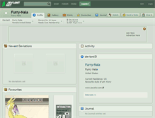 Tablet Screenshot of furry-nala.deviantart.com