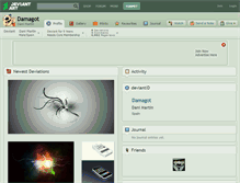Tablet Screenshot of damagot.deviantart.com