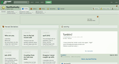 Desktop Screenshot of fourthunlucky.deviantart.com