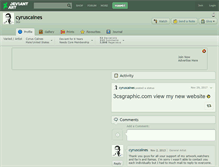 Tablet Screenshot of cyruscaines.deviantart.com