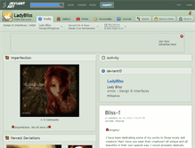 Tablet Screenshot of ladybliss.deviantart.com