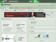 Tablet Screenshot of alienscorch.deviantart.com