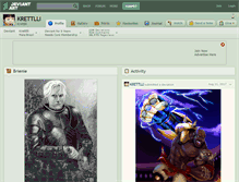 Tablet Screenshot of krettlli.deviantart.com