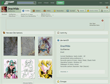 Tablet Screenshot of draxwido.deviantart.com