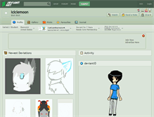 Tablet Screenshot of iciclemoon.deviantart.com