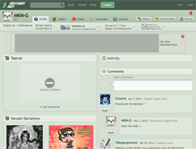 Tablet Screenshot of mkm-g.deviantart.com