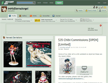 Tablet Screenshot of imhiseternalangel.deviantart.com