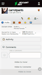 Mobile Screenshot of carrotpants.deviantart.com