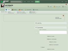 Tablet Screenshot of carrotpants.deviantart.com