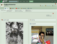 Tablet Screenshot of frogboychickenrice.deviantart.com