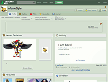 Tablet Screenshot of infernostyle.deviantart.com