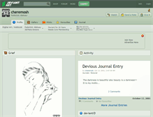 Tablet Screenshot of cheremosh.deviantart.com