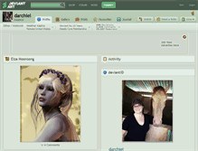 Tablet Screenshot of darchiel.deviantart.com