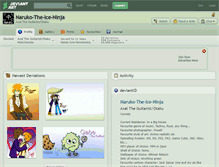 Tablet Screenshot of naruko-the-ice-ninja.deviantart.com