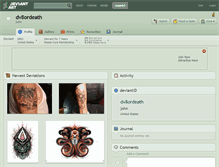 Tablet Screenshot of dv8ordeath.deviantart.com
