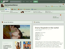 Tablet Screenshot of harmonioussilence.deviantart.com