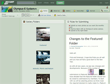 Tablet Screenshot of olympus-e-system.deviantart.com
