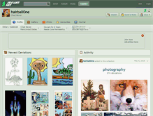 Tablet Screenshot of hairballone.deviantart.com