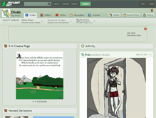 Tablet Screenshot of divals.deviantart.com