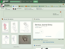 Tablet Screenshot of dryices.deviantart.com