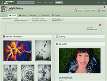 Tablet Screenshot of ladyoblivious.deviantart.com