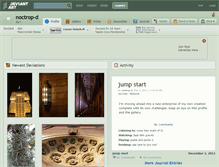 Tablet Screenshot of noctrop-d.deviantart.com