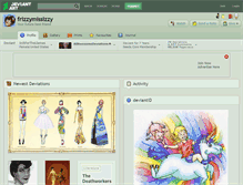 Tablet Screenshot of frizzymissizzy.deviantart.com