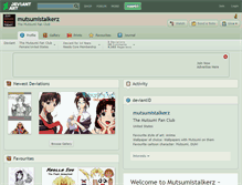 Tablet Screenshot of mutsumistalkerz.deviantart.com