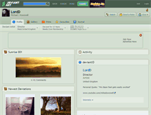 Tablet Screenshot of lordd.deviantart.com